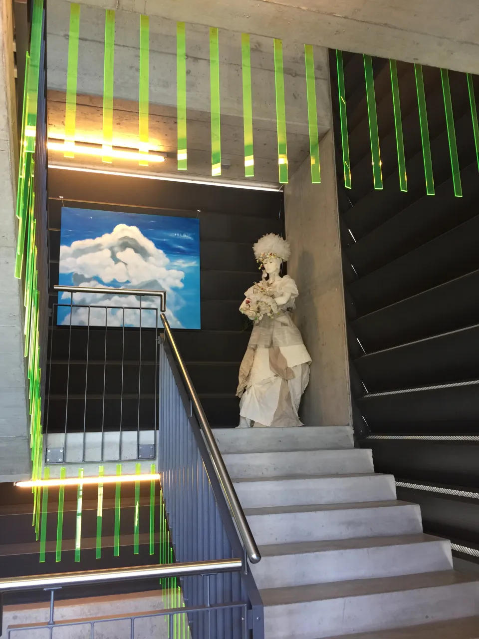 Installation in the stairwell