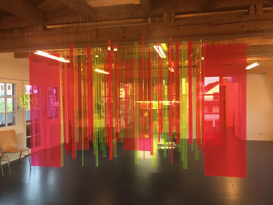 Sounds of Nature – an installation comprising 94 Plexiglas rods