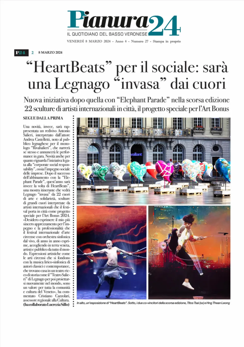Heartbeats Tour 2024: TRENTO and LEGNAGO, Italy