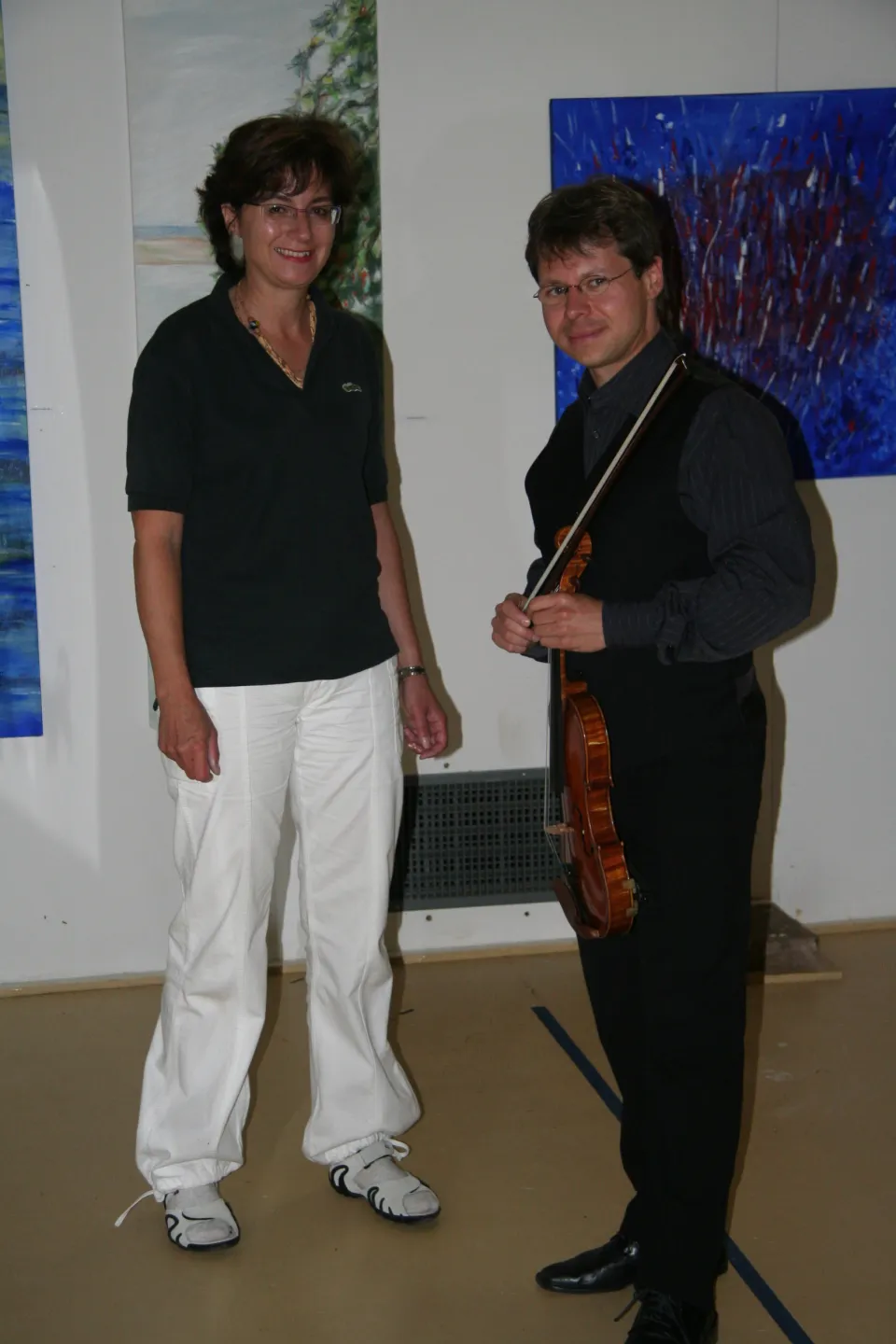 Performance with Stefan Meier on the violin, 2007