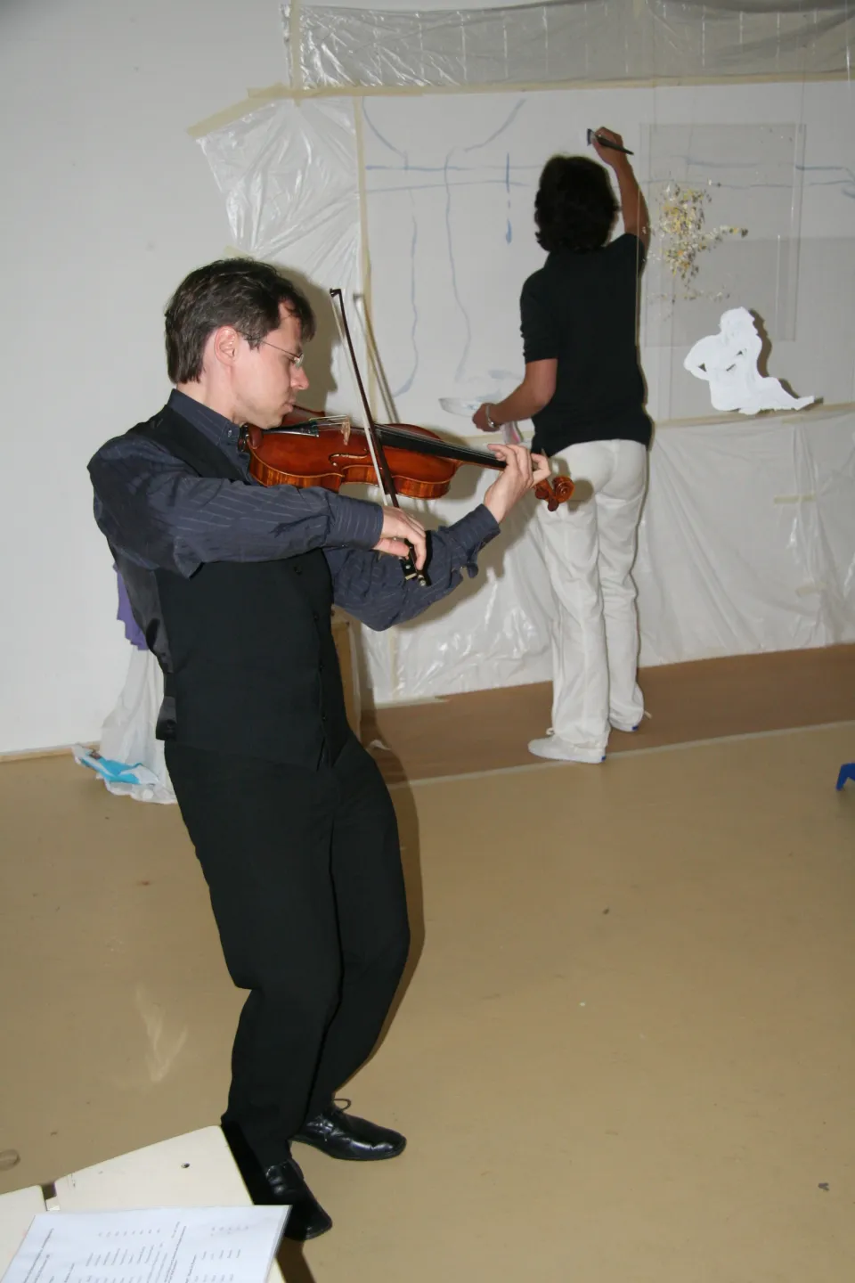 Performance with Stefan Meier on the violin, 2007
