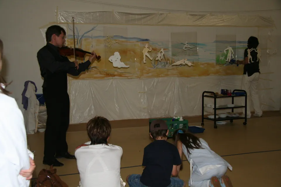 Performance with Stefan Meier on the violin, 2007