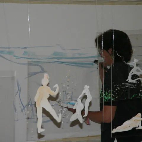 Performance with Stefan Meier on the violin, 2007